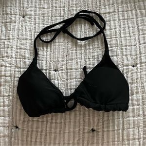 Black triangle bathing suit top